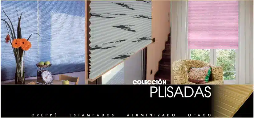 colecciones cortinas plisadas